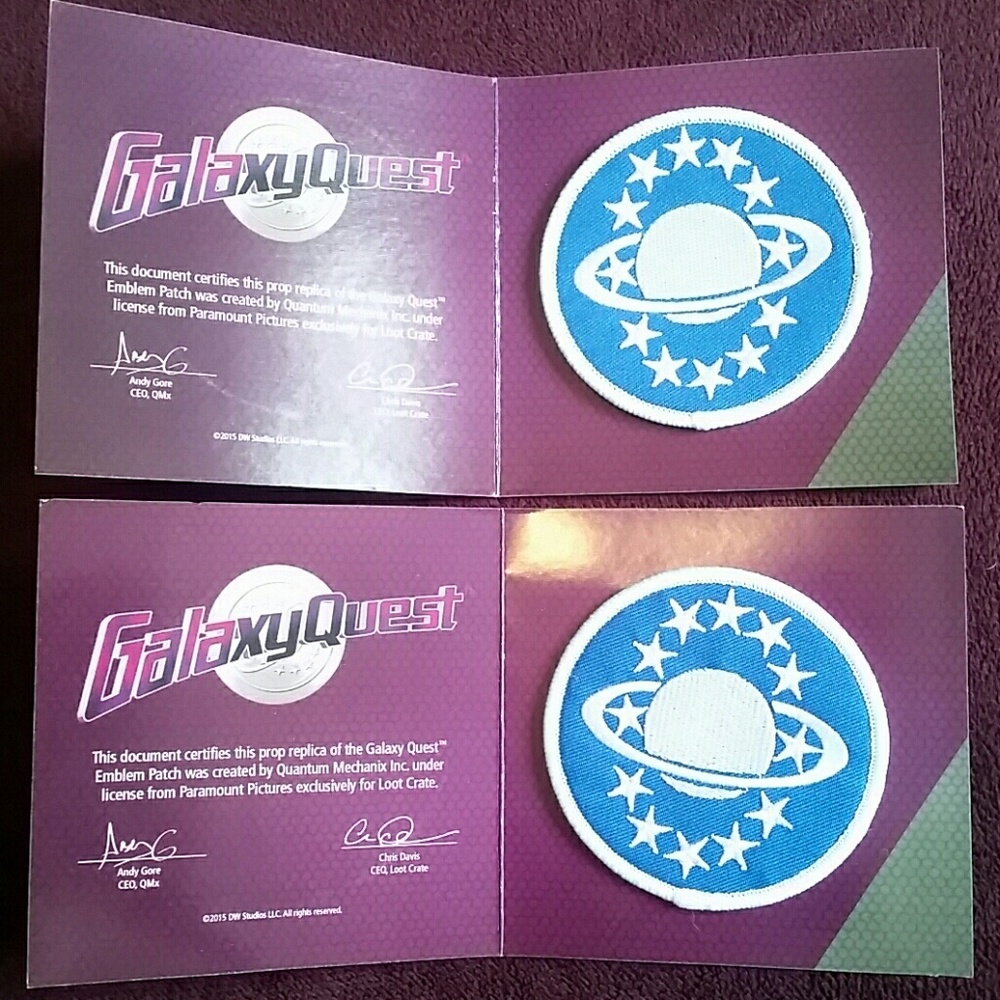 Galaxy Quest Emblem Patches