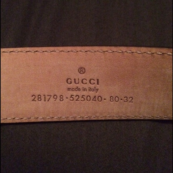 Men's /Women's Signature Gucci leather belt - Picture 2 of 4