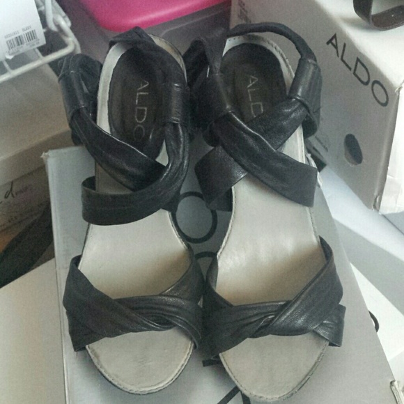 Aldo Shoes Black high heels sz 5 guc - Picture 2 of 5