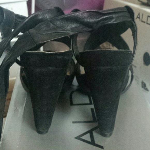 Aldo Shoes Black high heels sz 5 guc - Picture 3 of 5