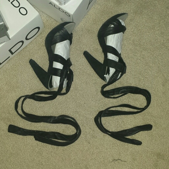 Aldo Shoes Black high heels sz 5 guc - Picture 5 of 5