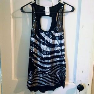 NWT sequined womens tank
