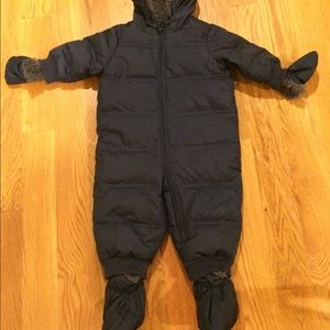 Down snowsuit