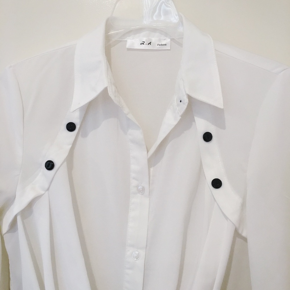 White silk blouse - Picture 2 of 3