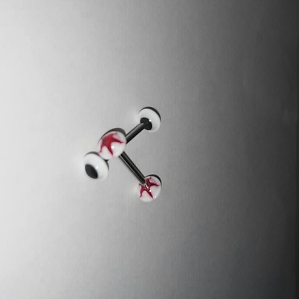 UFO Tongue Rings X2