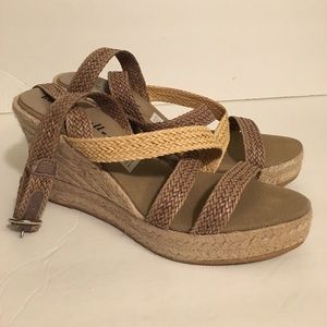 Bettye Muller espadrille wedge sandals
