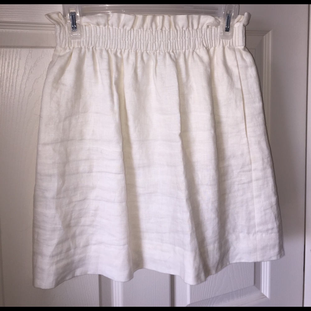 White jcrew factory skirt