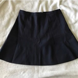 J Crew Navy fluted skirt