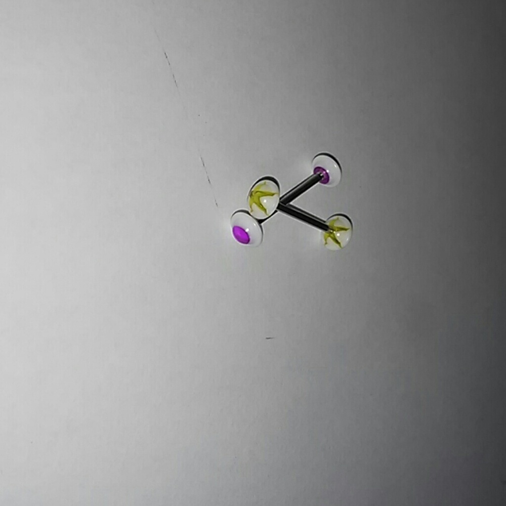 UFO Tongue Rings X2