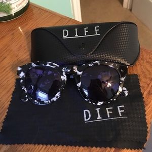 Dime  || glasses. Purple lenses.