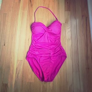Hot Pink One Piece Swimsuit