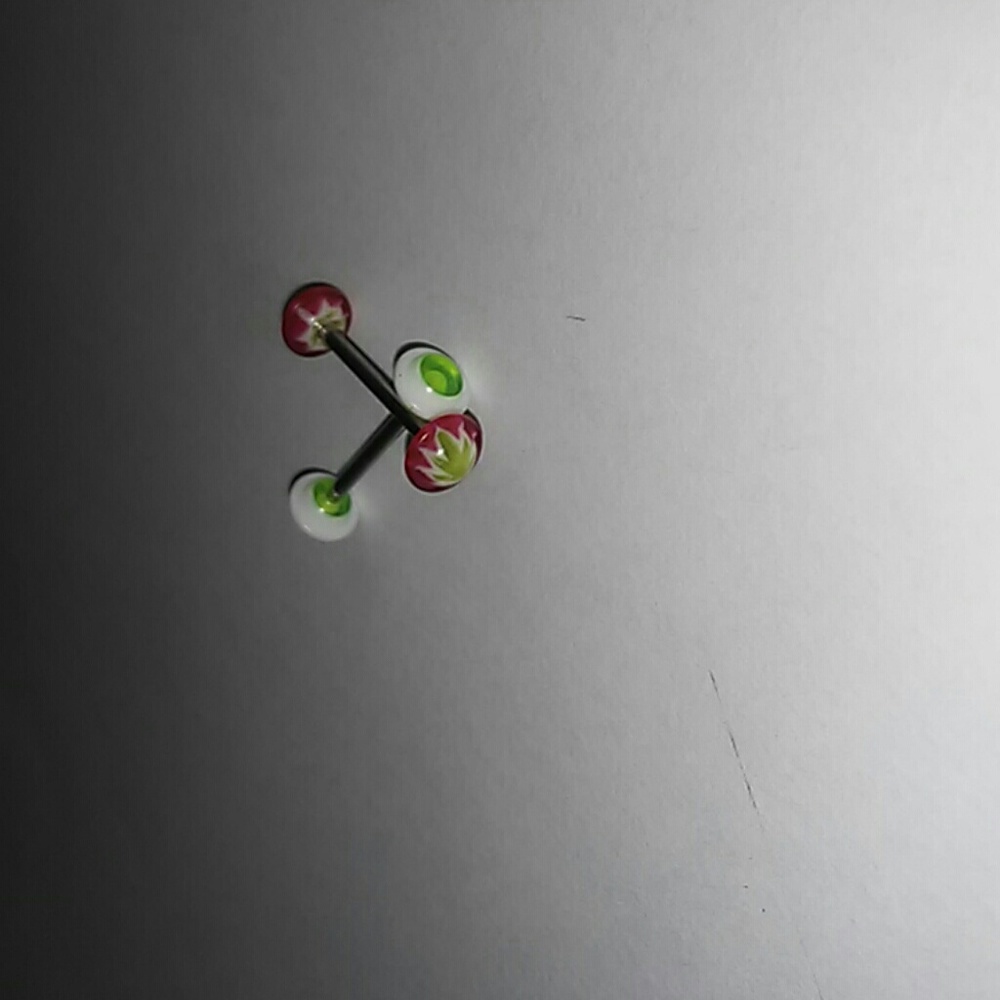 UFO Tongue Rings X2
