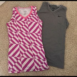 2 Nike pro dri fit tank tops
