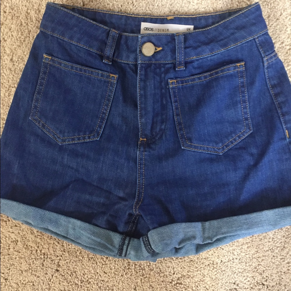 ASOS High Waist Denim Shorts