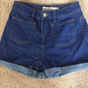 ASOS High Waist Denim Shorts
