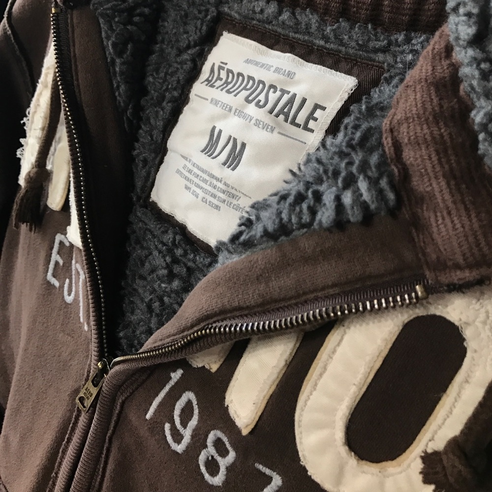 Aeropostale Fur Jacket with Hood