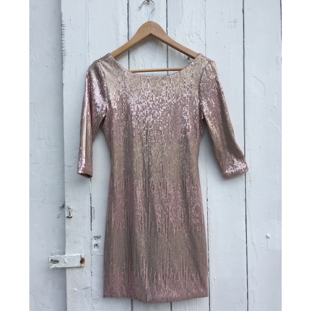 Pink/blush sequin mini dress - NYE dress! ✨