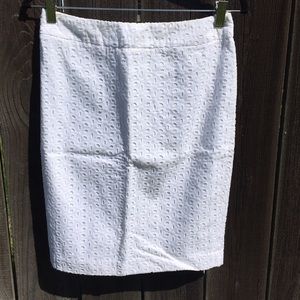 White Eyelet Skirt