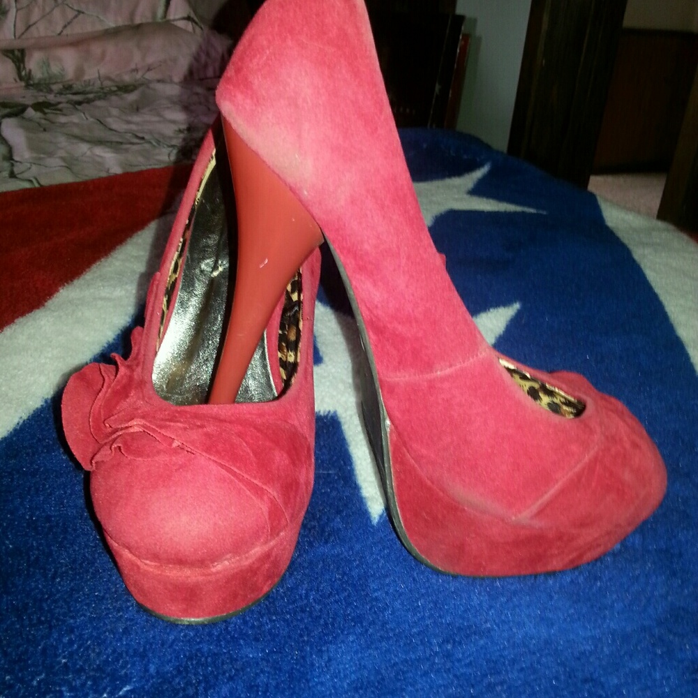 Gorgeous Red Platform Heels