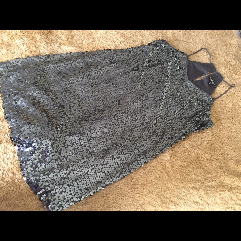 Express sequin dress