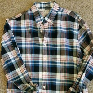 J Crew long sleeve button down shirt Size L