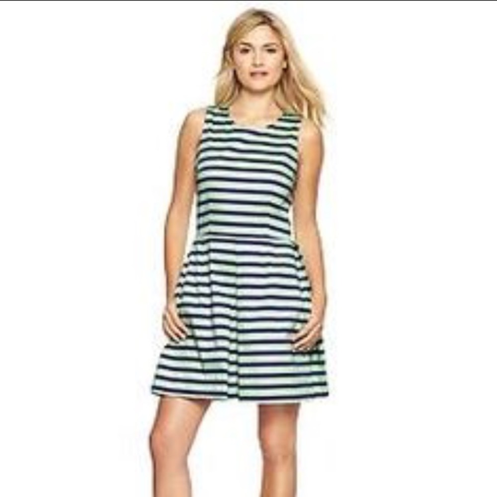 Gap Mint & Navy Dress