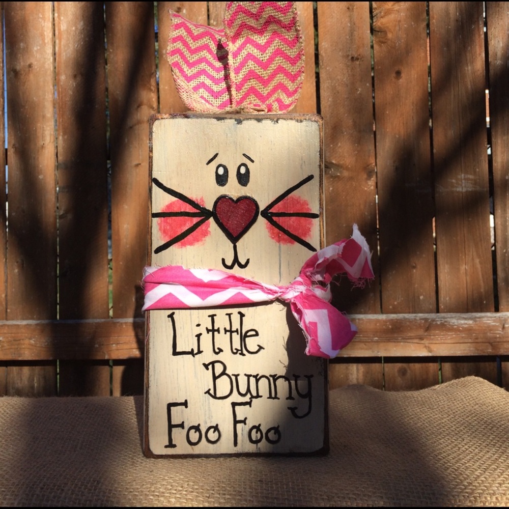 Primitive handmade easter bunny