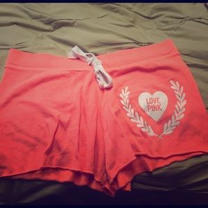 Coral Victoria's Secret Lounge Shorts