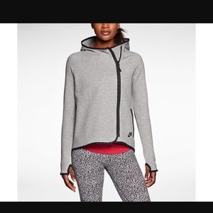 Nike womens angle- zip hoodie