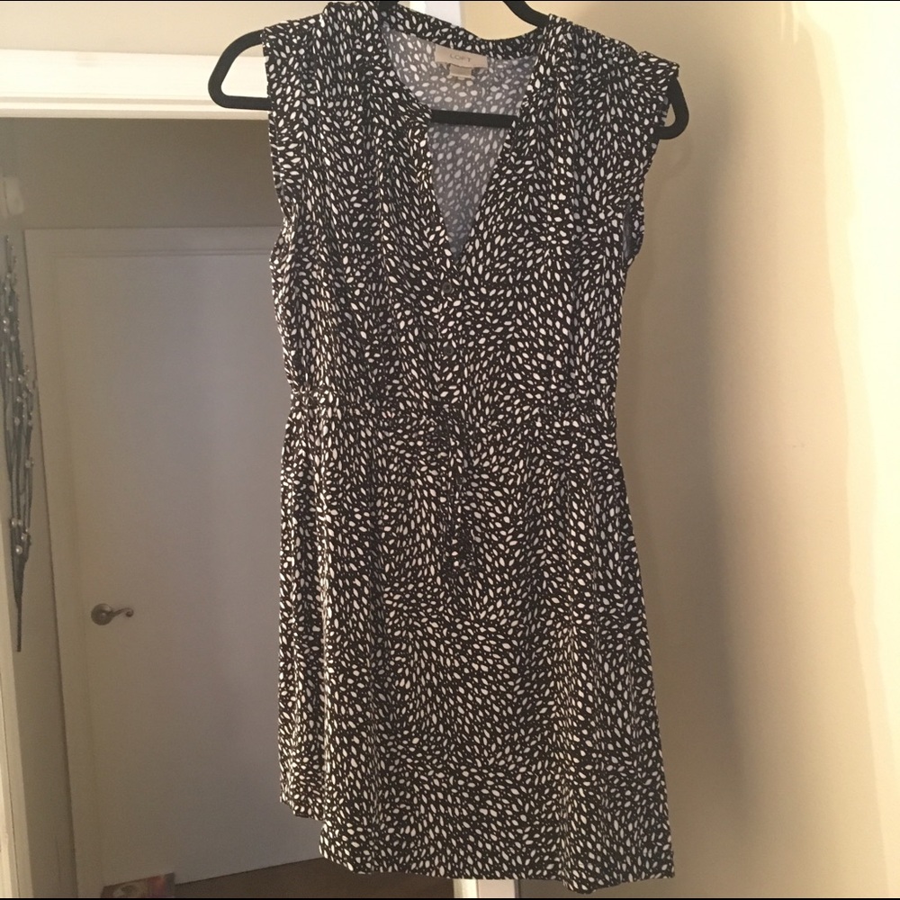 Black and white loft dress (petite)