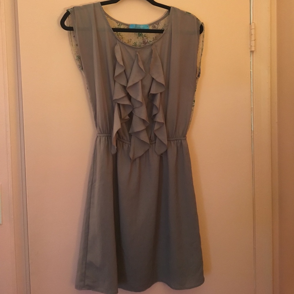 Floral ruffle dress