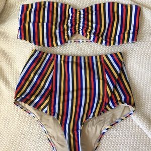 NWOT American Apparel Swim Two Piece Bathing Suit