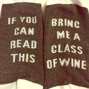Bring Me A Glass Of Wine Socks