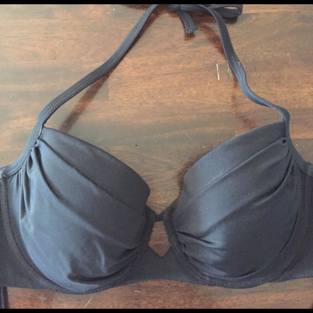 Victoria's Secret black halter bikini top