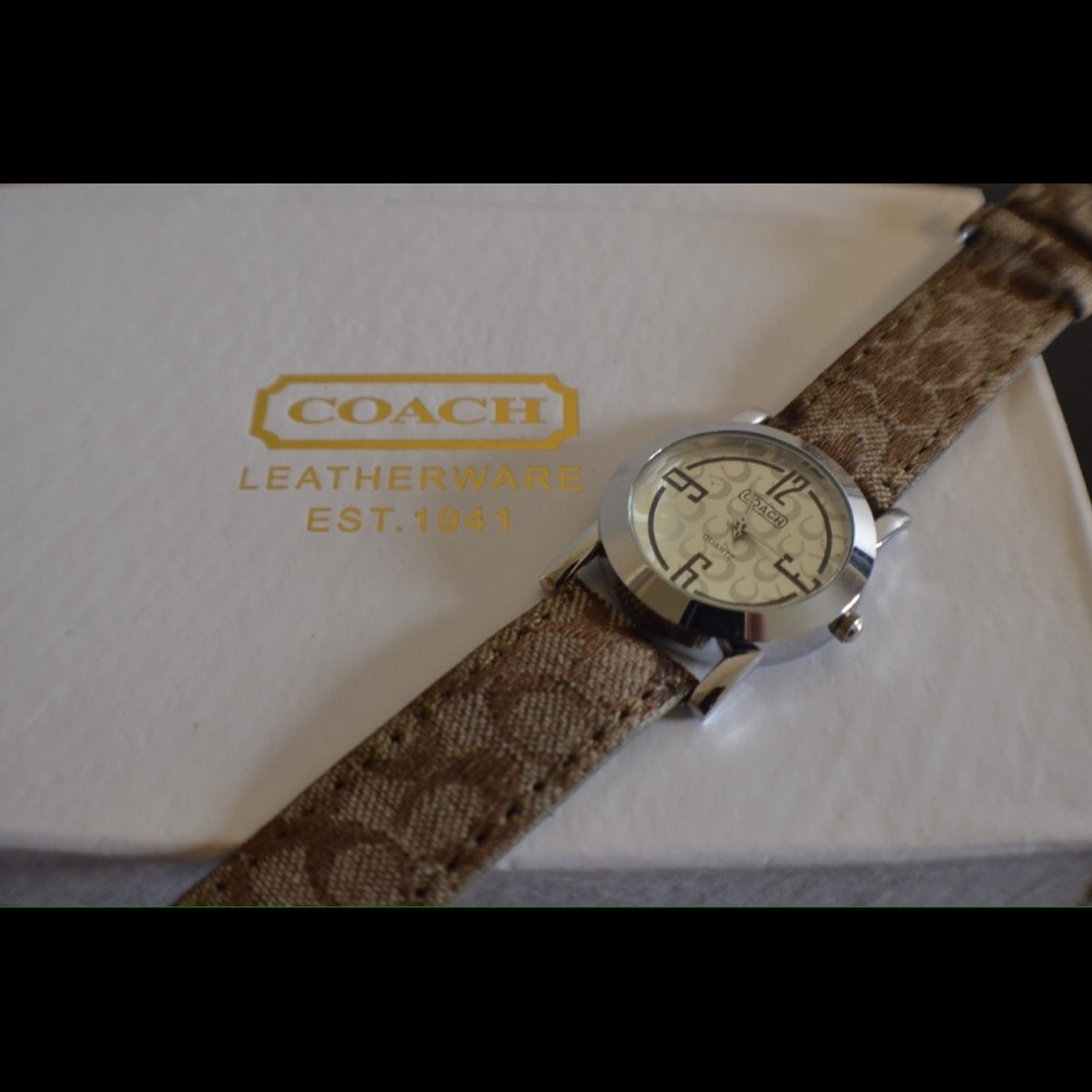 Coach signature watch
