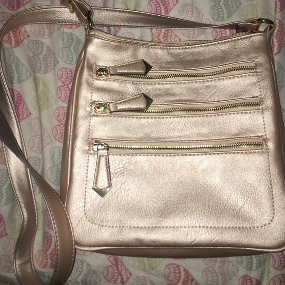 Rose gold cross body bag - Picture 1 of 1
