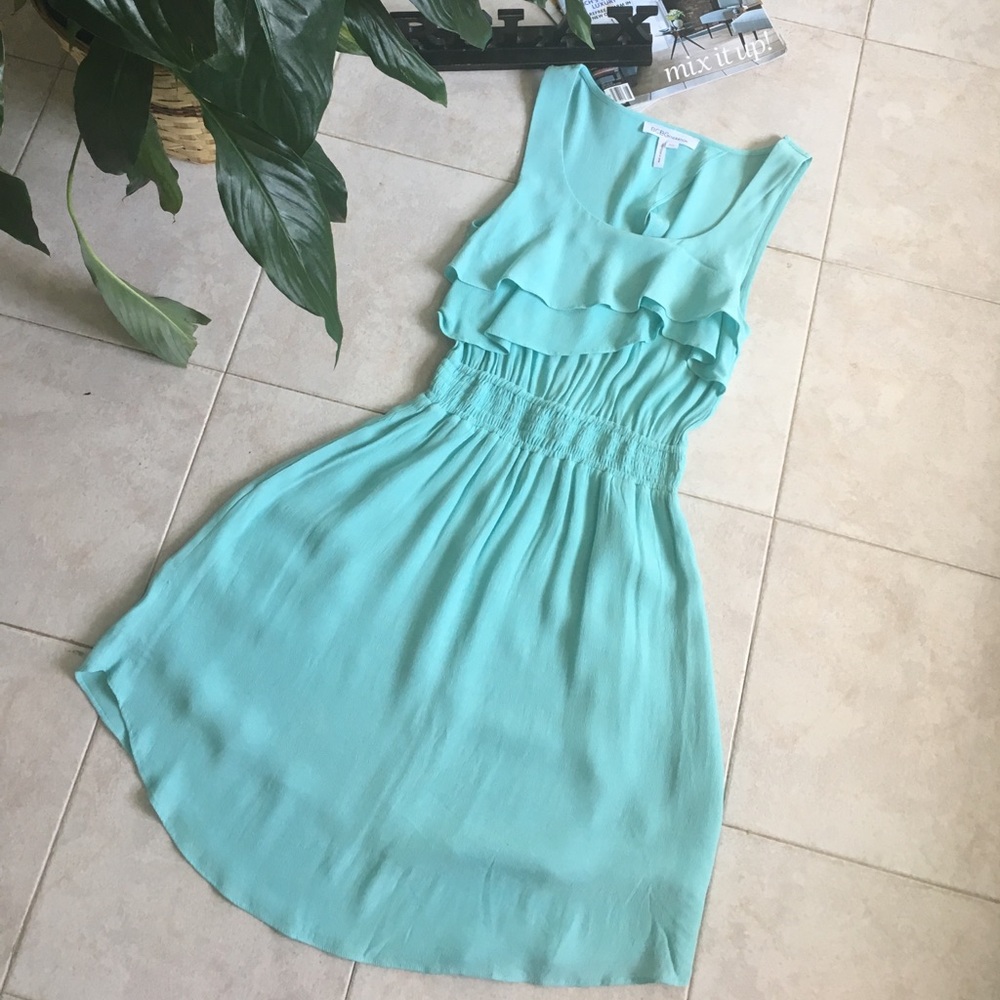 BCBGeneration Sea Foam Dress with Open Back