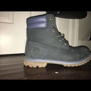 Blue women's Timberland boots