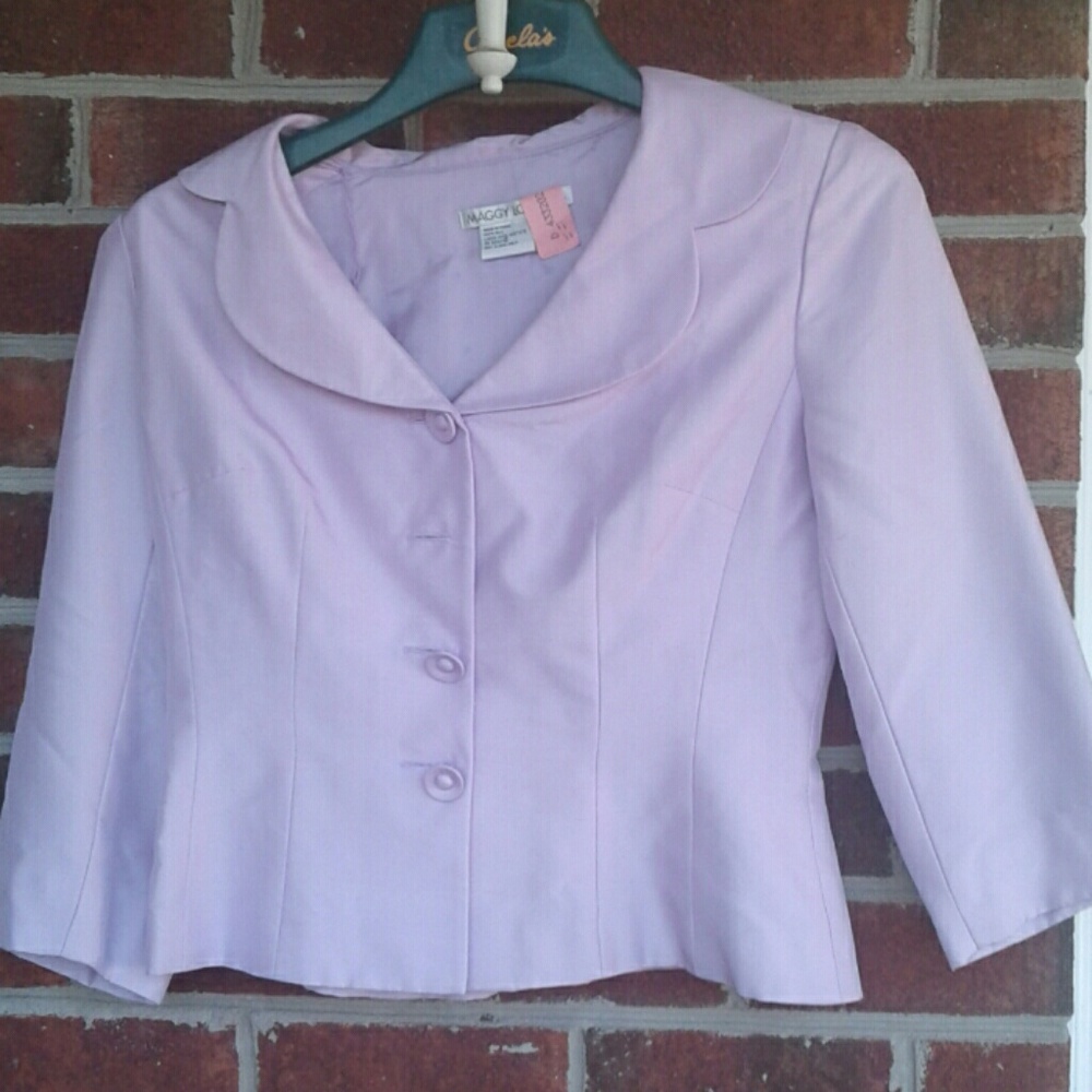 Maggy London silk dress suit