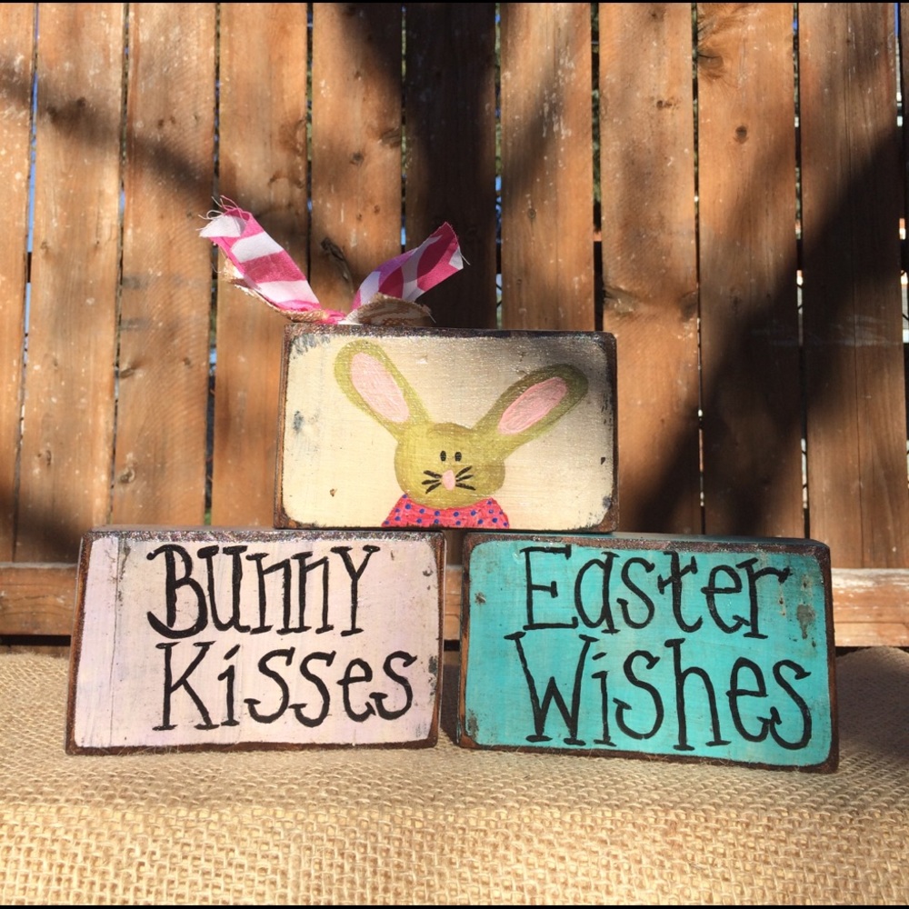 Primitive easter stacked blocks - Picture 3 of 4