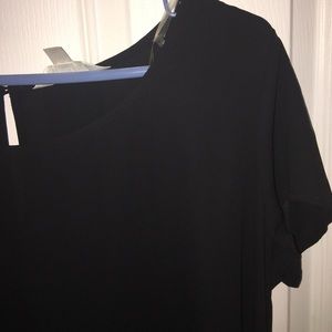 Mth Degree Tops - ‼️NWOT‼️Silky black dress shirt Mth Degree Tops - ‼️NWOT‼️Silky black dress shirt