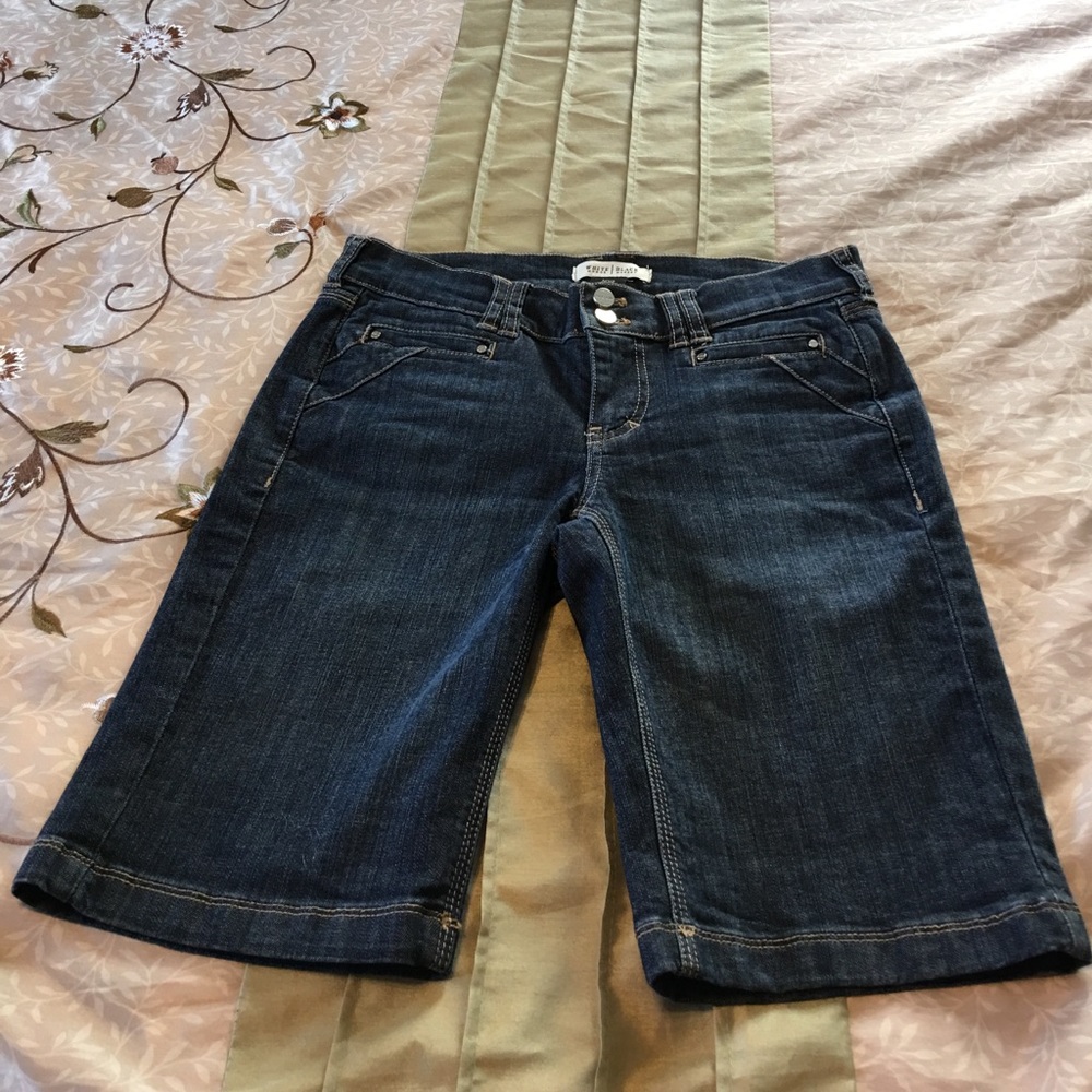 White House Black Market Jean Bermuda Shorts