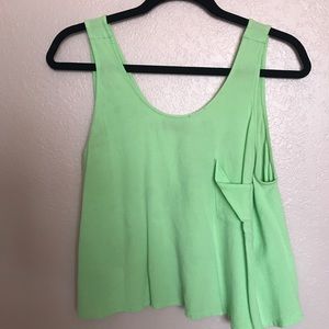 Light green flowy tank