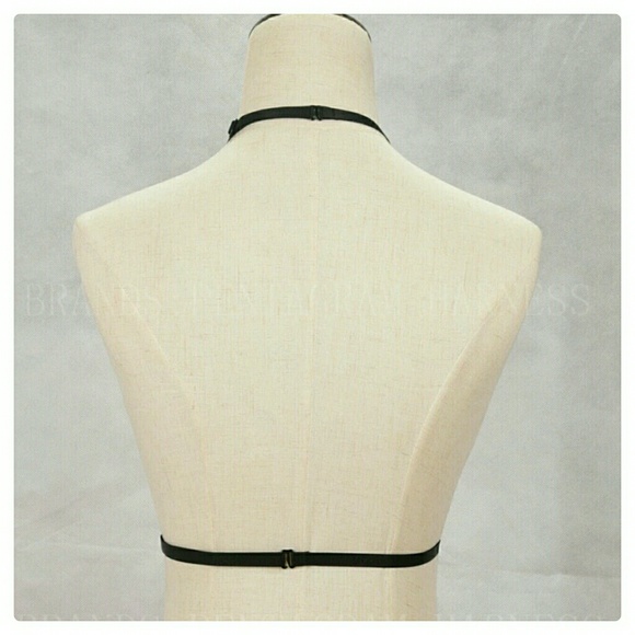 🎈LAST ONE🎈Sexy Black Harness Bra (#1) NWOT - Picture 3 of 3