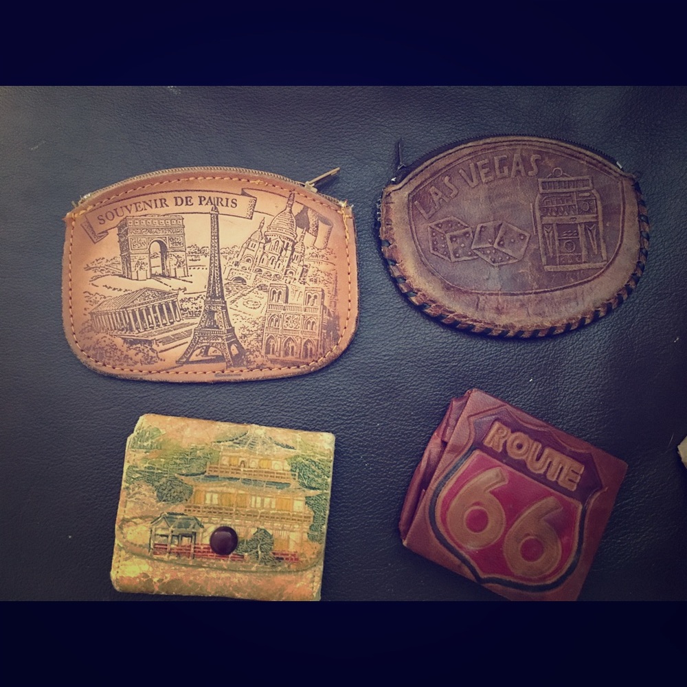 Wanderlust Travel coin purse lot