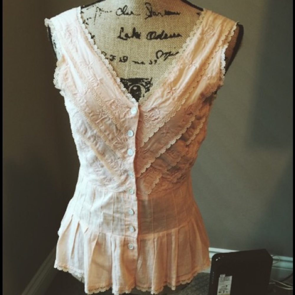 Beautiful pink frilly top