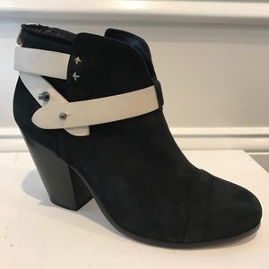 Rag and Bone Harrow suede black booties
