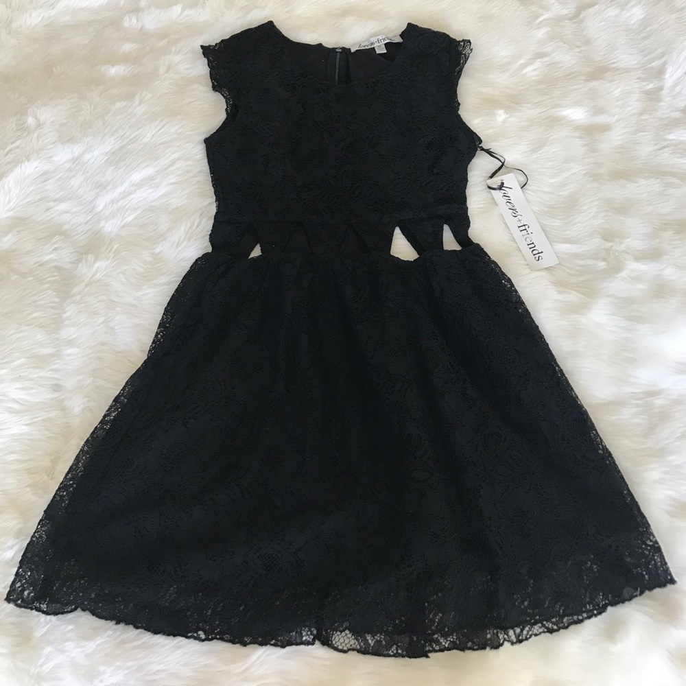 BNWT Lovers + Friends Black Lace Dress (XS)