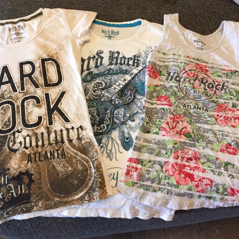 HARD ROCK Cafe SET of 3 tshirts 🤘🏼💜