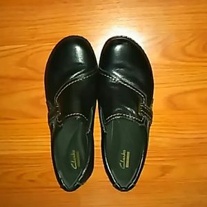 Leather Clark's loafers